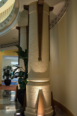 Coral Stone columns at the Atlantis Resort in the Bahamas