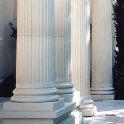 Terra cotta column bases. 