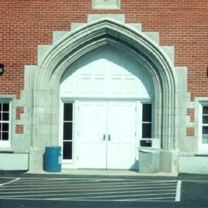 GFRC door and door surround. 