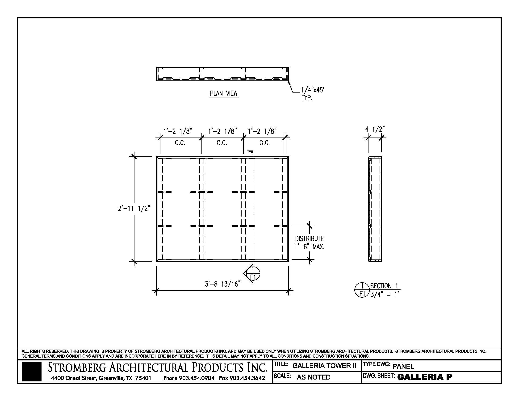 Galleria Tower II in Houston, TXCAD files - Download DWG and PDF