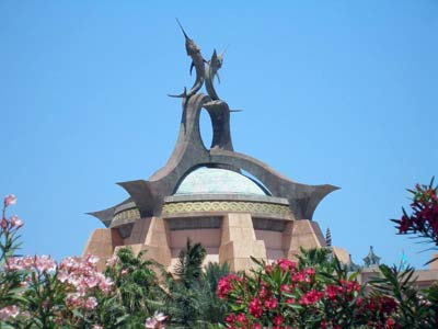 Marlin animal sculpture at the Atlantis Resort